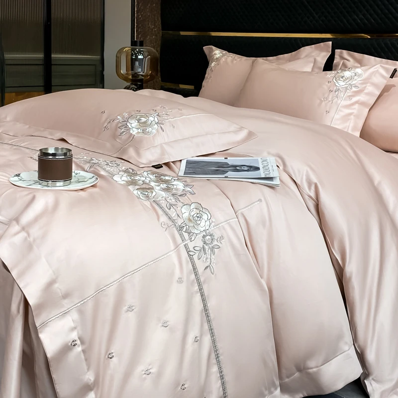 Luxury Bedding Sets 2025, 100% Cotton, High - End, Embroidery, Queen Size