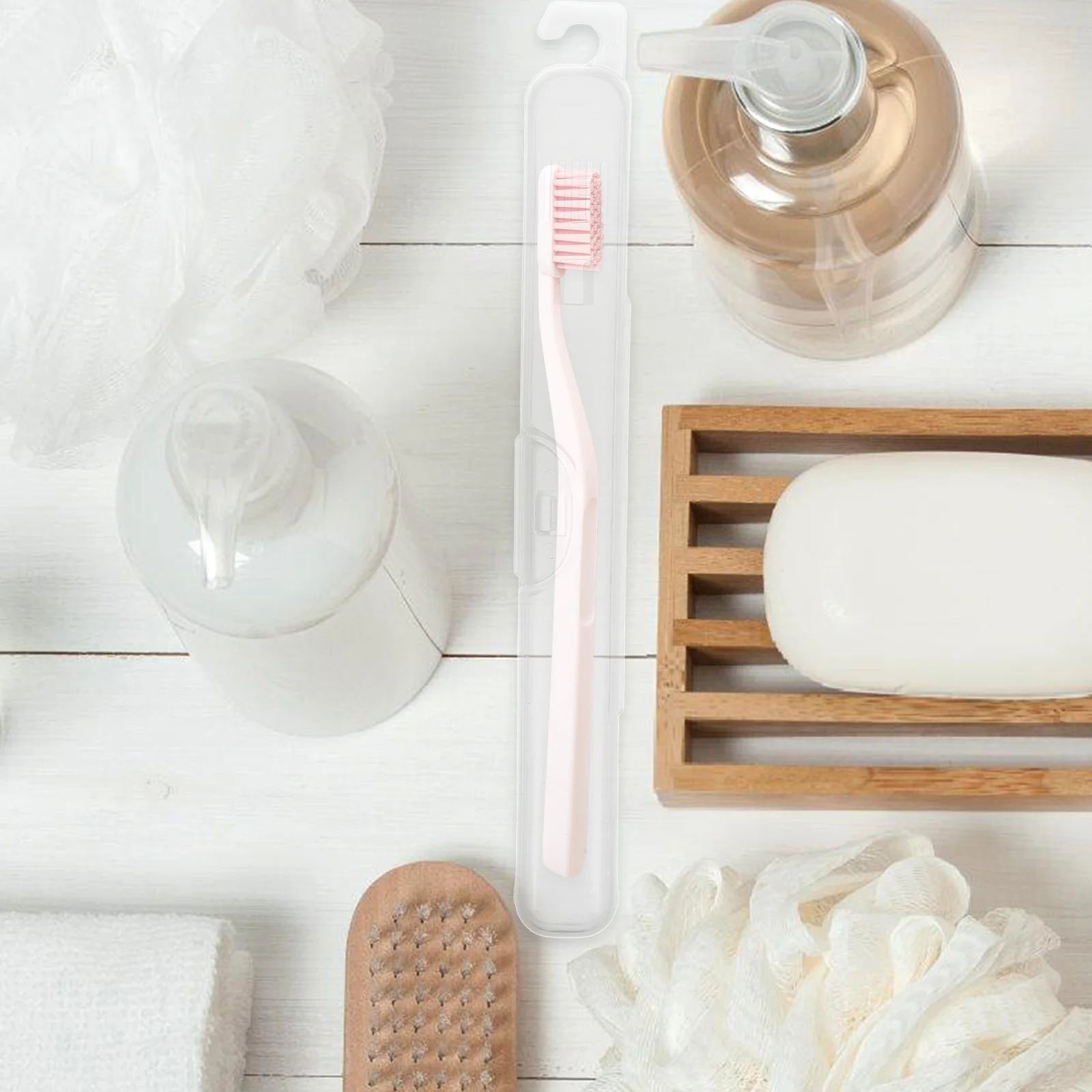 

10Pcs Toothbrush Boxes Travel Tooth Brush Cases Portable Outdoor Toothbrush Holders Storage Organizers for Camping Business