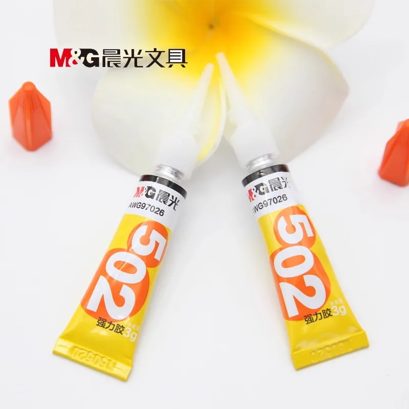 M&G 502 Сильный клей для ремонта керамической деревянной обуви, мгновенный липкий специальный мягкий клей для кожи 520 для проектов ручной работы