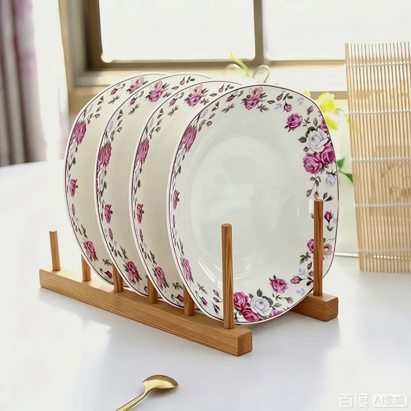 4pcs, 8inch, fine bone china dishes, ceramic dinner plate, porcelain soup plate, kitchen dishes, pasta dish pretty, deep plate