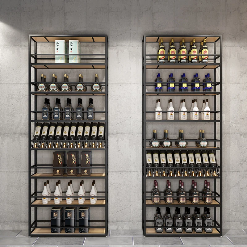 

Mobile Shelves Bar Cabinet Living Room Kitchen Restaurant Display Wine Cabinet Multifunctional Vitrina Drinking Bar Furniture