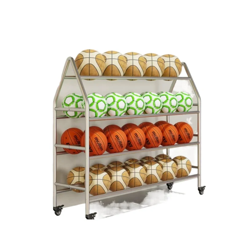 

Basketball Storage Rack Kindergarten Ball Storage Rack Children's School Football Basketball Volleyball Gymnasium Ball Rack