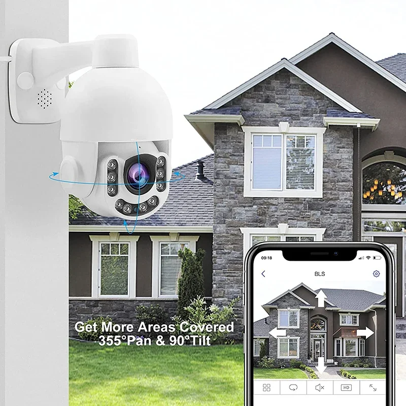 Wholesale 2.5inch HD 5mp 4k Ptz Ip Camera 5 X Optical Zoom Cctv Camera POE Supply ,60m IR Night Vision , Human Detection