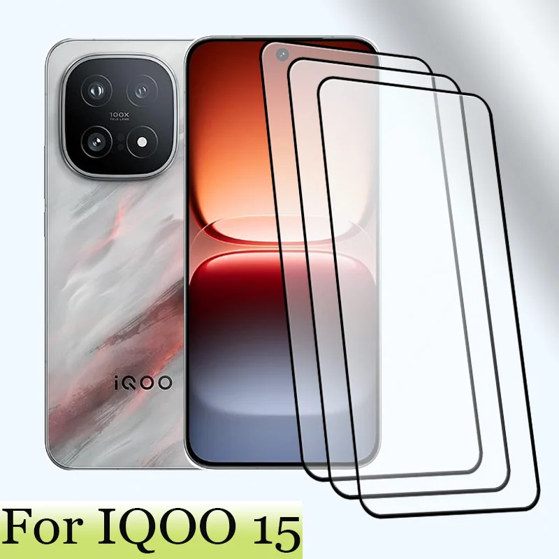 3 قطعة/ترقية الزجاج المقسى ل VIVO IQOO 15 حامي الشاشة 6.85 "الزجاج الأمامي فيلم 9H المضادة للخدش حامي #1