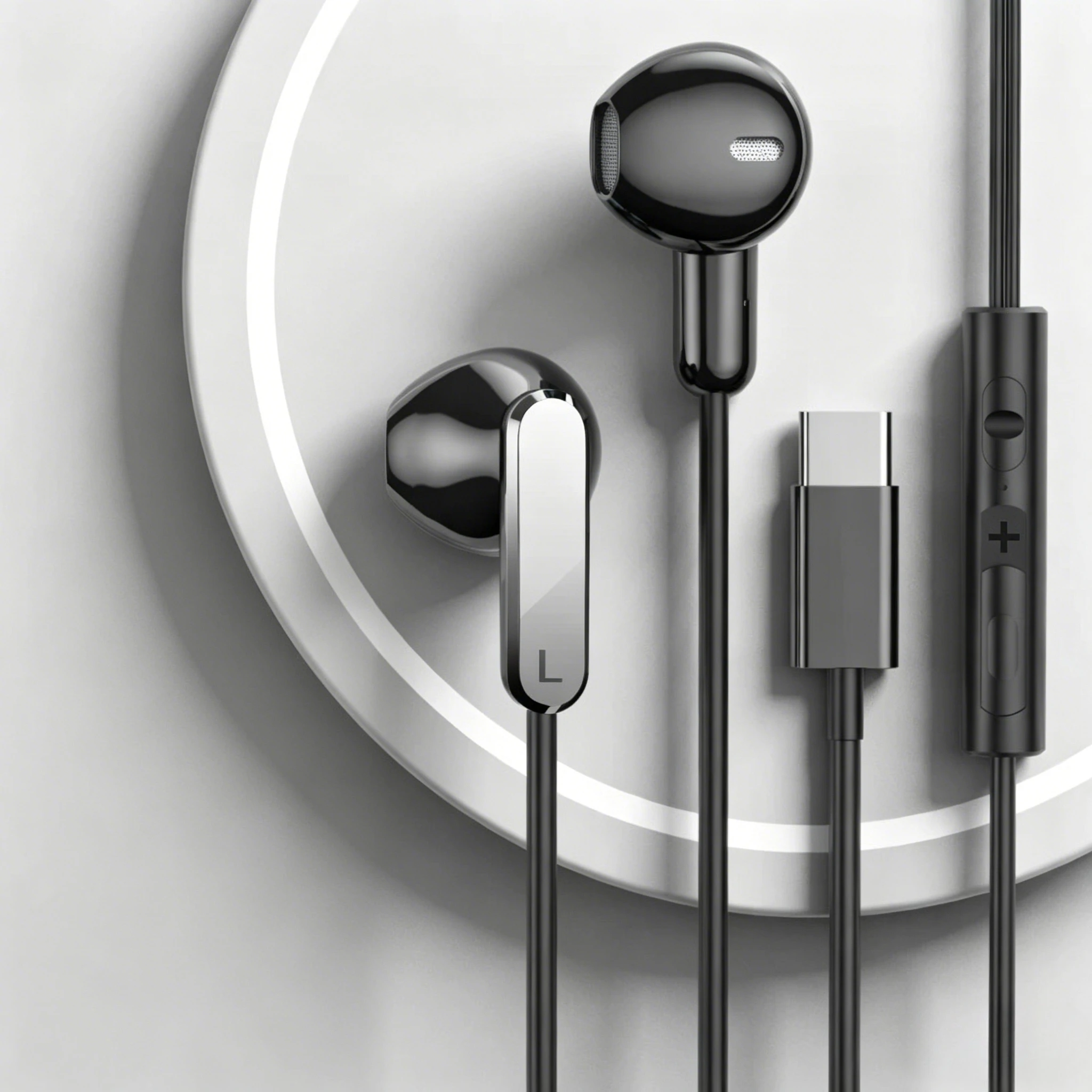3.5mm/USB Type-C Wired Earphones HiFi Bass Stereo Volume Control Wired Gaming Headsets For Gaming Music Player Headphones_voghion.com
