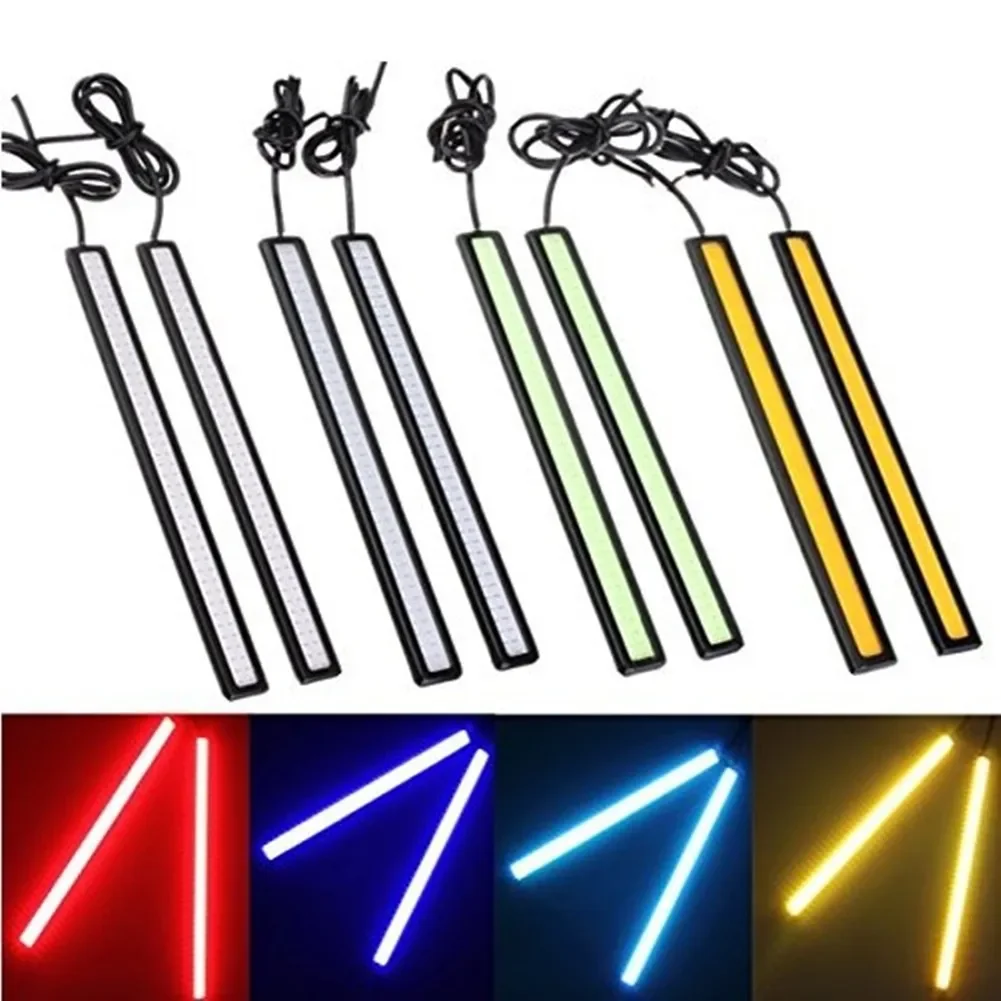 2/4pcs 12V LED Car Interior Strip Lights 17cm Interior Lamp Waterproof Boats Daytime Running Lights Bar Lamp