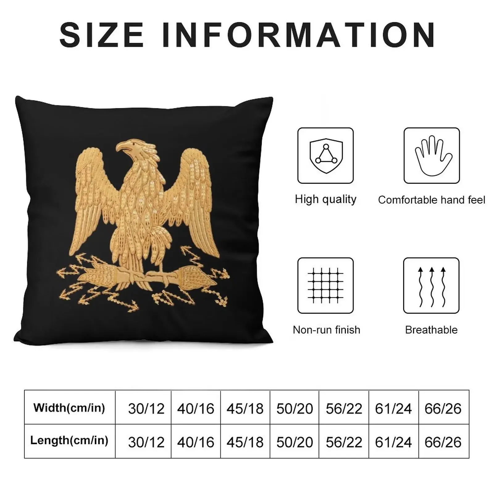 Napoleonic French Imperial Eagle Throw Pillow bed pillows anime girl pillows decor home Sofa Cushion pillow