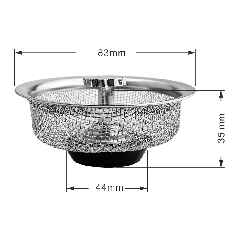 

Stainless Steel Sink Strainer Waste Disposer Outfall Strainer Sink Filter Hair Sewer Outfall Kitchen Accessories Kitchen Tool