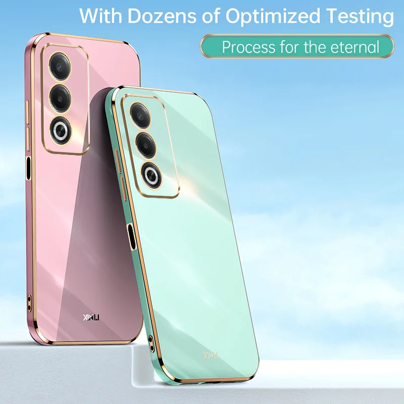 For OPPO A80 5G Case For OPPO A80 5G Cover Funda Shockproof Silicone Luxury TPU Protective Phone Cover For OPPO A3 Pro 5g Global