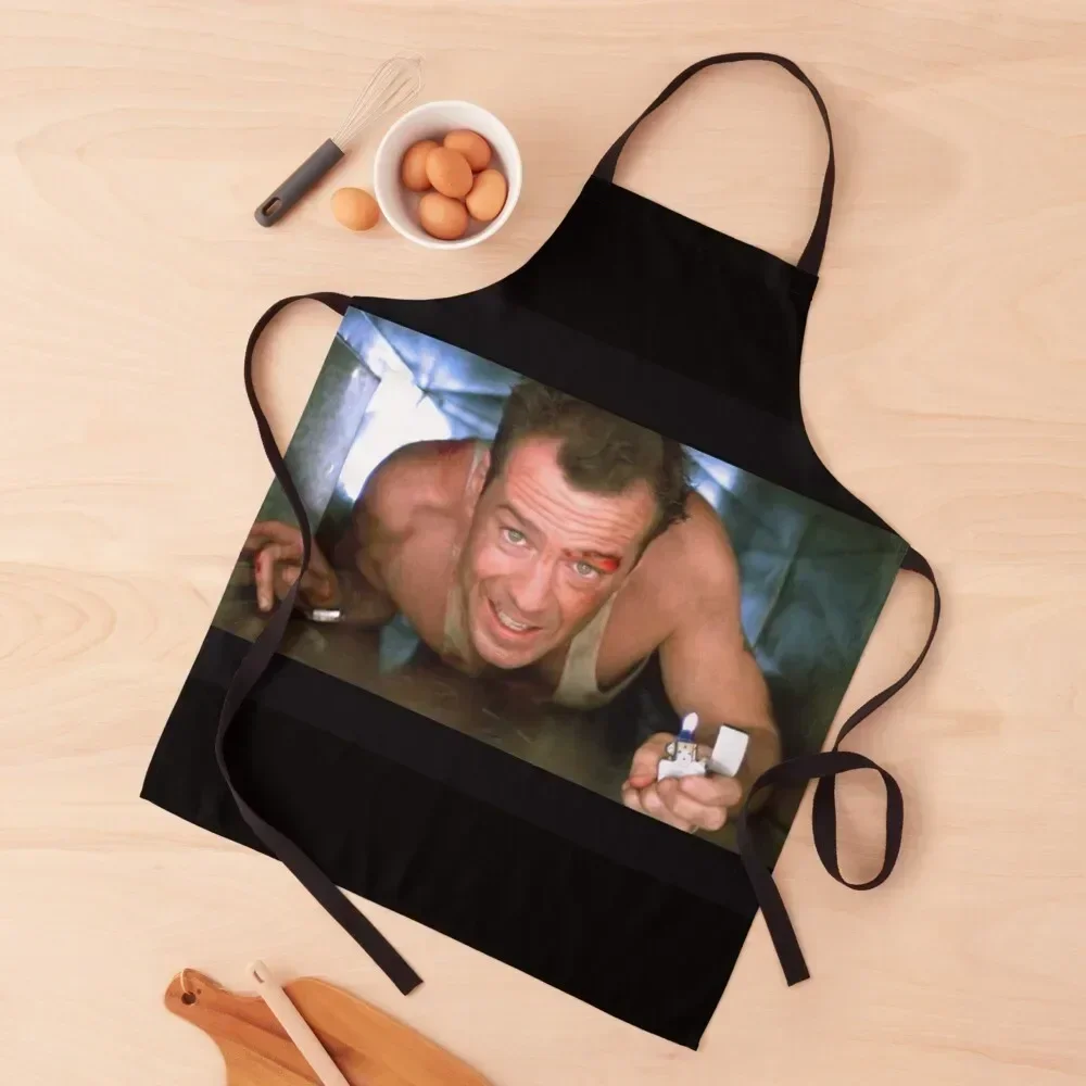 

Die hard face mask bruce willis - yippee kay yay... ventilation shaft, Apron Kitchen For Women For Hairdresser Apron