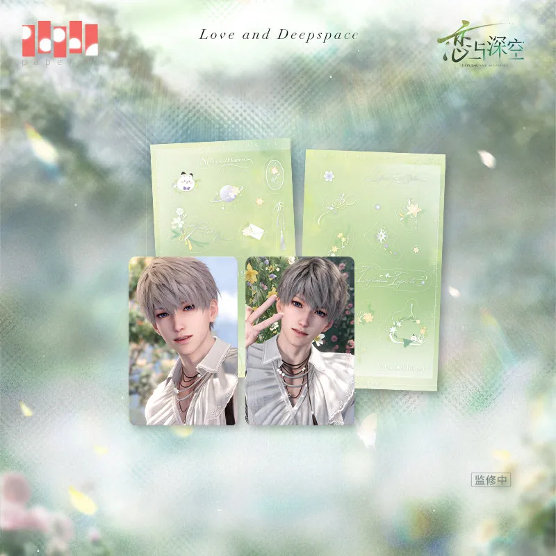 Pre-sale Official Love and Deepspace Sylus Rafayel  Small Photo Card Set spring and flowers valleydream bloom Anime Toy Ornament