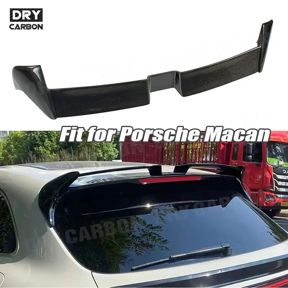 

Carbon Fiber Rear Spoiler Lip Wing For Porsche Macan 2014 2015 2016 2017 2018 ABS Roof Spoiler Car Bodykits Accessories