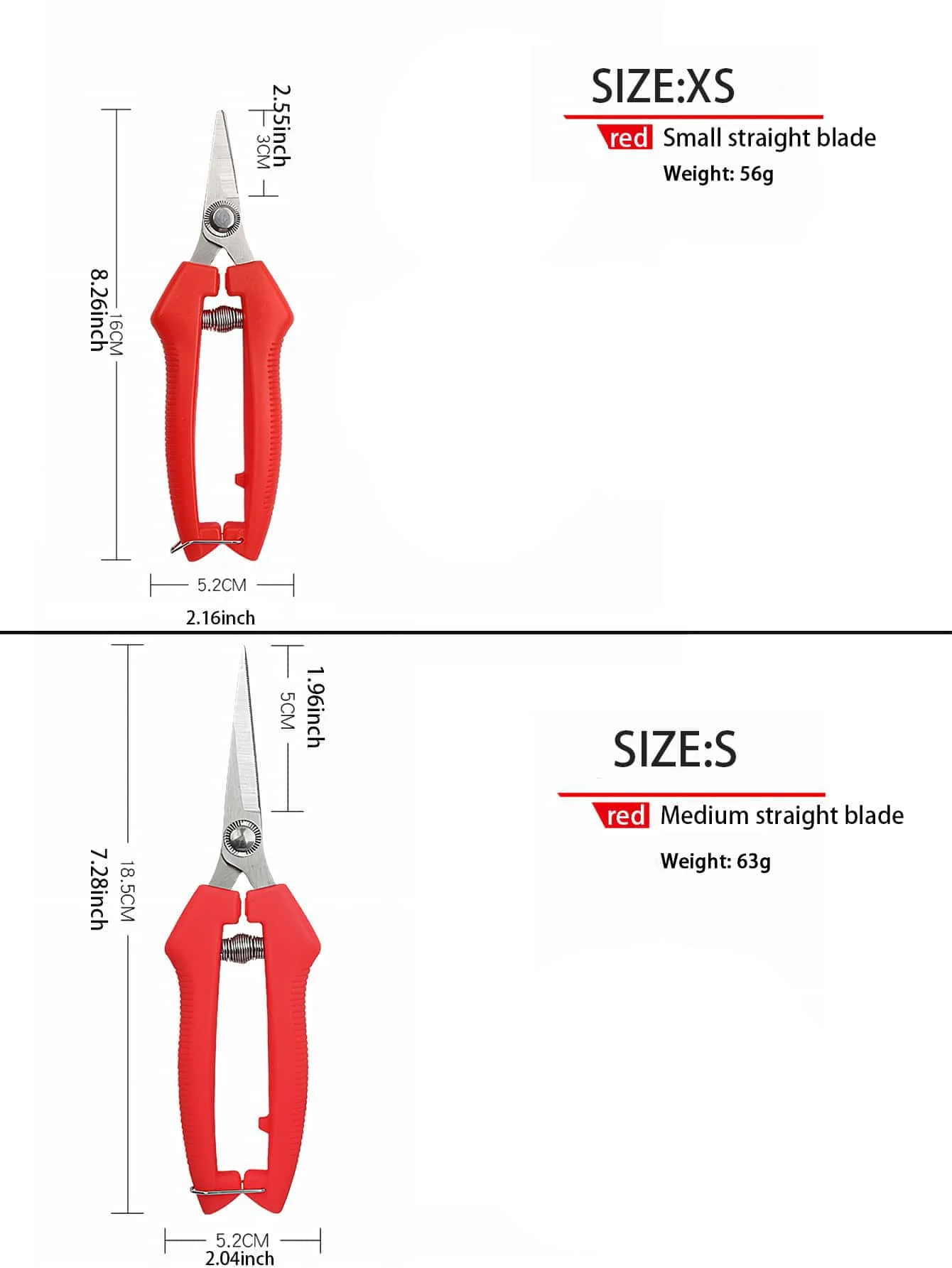 قطعة واحدة من مقصات التقليم البسيطة، مقص فرع نباتات من الفولاذ المقاوم للصدأ، للحدائق الخارجية #3