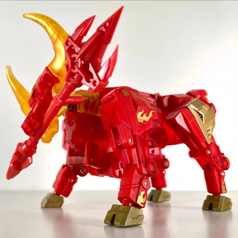 ビーストボックスシリーズ 52toys ホットスピア レッドブル 変身おもちゃ トレンディプレイモデル ハンドヘルドギフト デスクトップオーナメント コレクターズアイテム