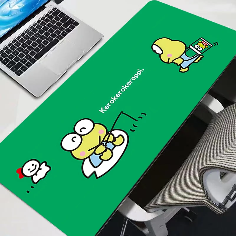 마우스 패드 Kero Kero Keroppi XXL 애니메이션 게임 액세서리 마우스패드 게이머 PC 컴플리트 컴퓨터 키보드 데스크 매트 Varmilo 테이블 패드