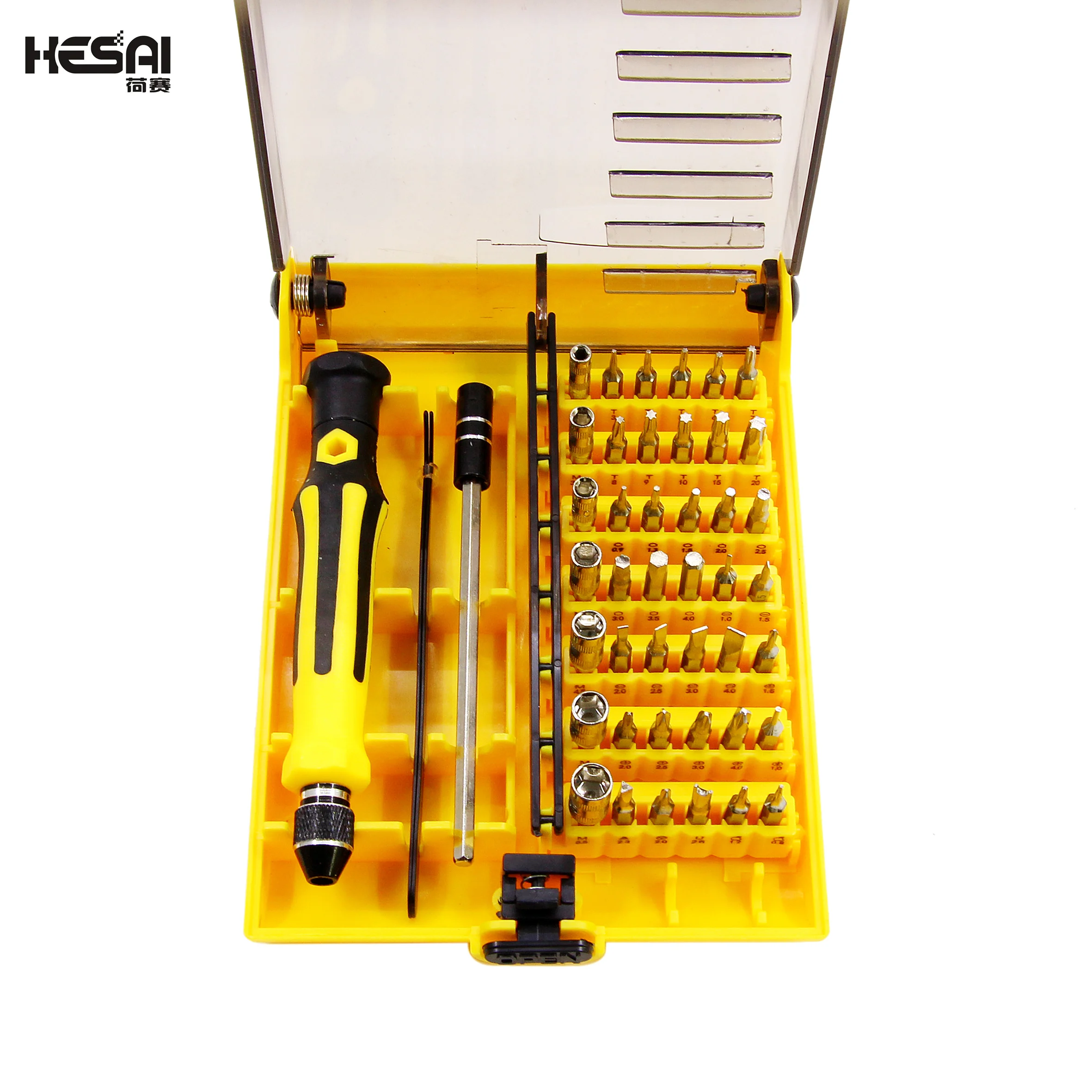 45 in 1 screwdriver set, cross shaped hexagonal socket, mobile phone home disassembly and maintenance tool