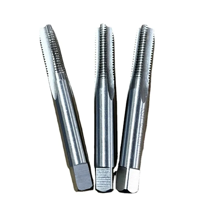 Taper métrico de torneira manual, Plug Pitch para usinagem de moldes, M16 x 1mm, 1.25mm, 1.5mm, 2mm, 1 conjunto