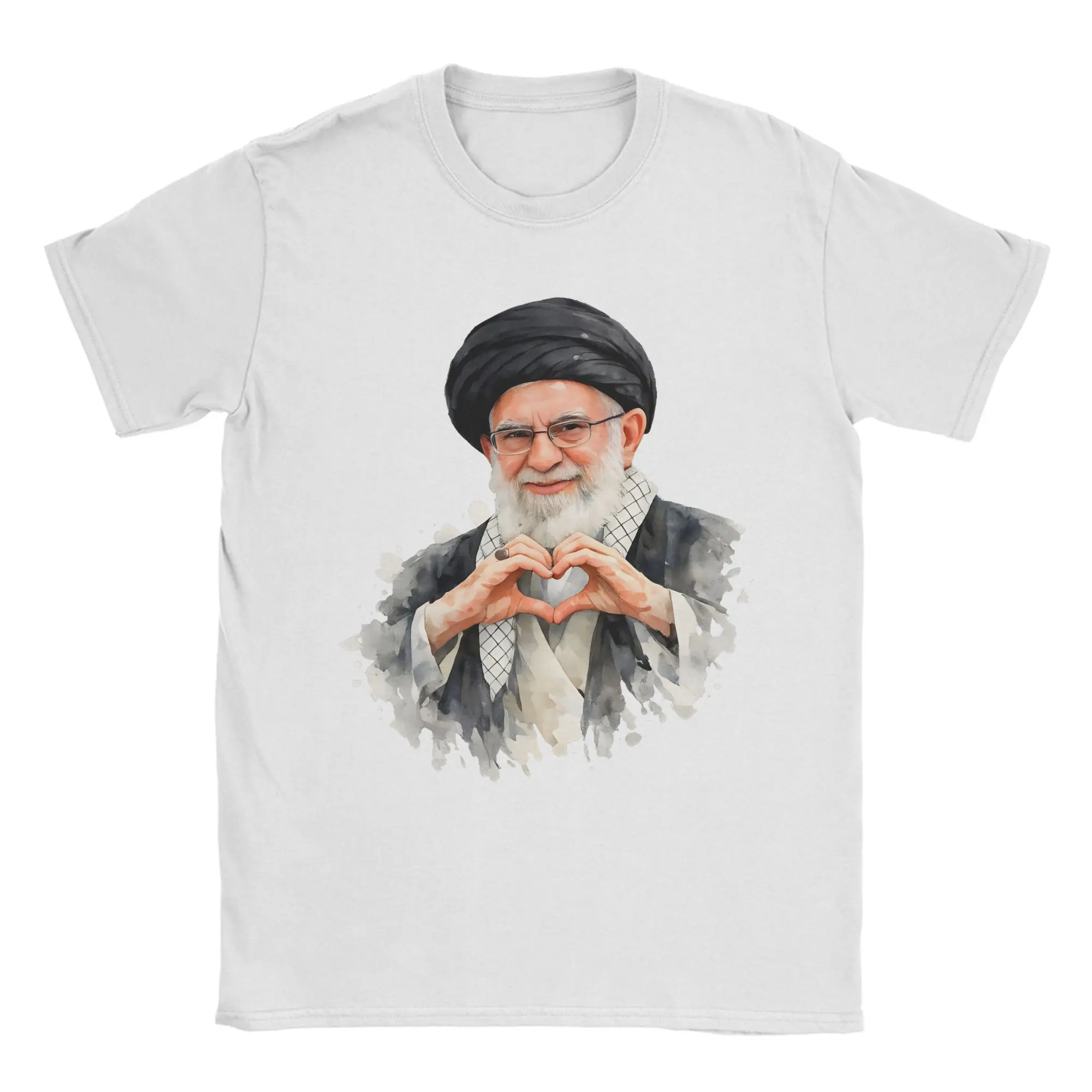 

Casual T-Shirt Summer Ali Khamene Stay Love Novelty T-Shirts Cotton Tshirt for Men Y2K Casual Pattern Short Sleeve Top Tees