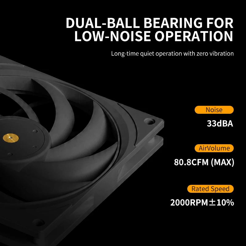 UPSIREN UL-14015 140MM PWM pc case cooling fan double ball bearings 2000RPM quiet powerful desktop computer cooling fans 14CM