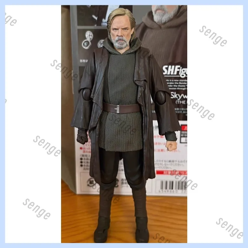 [authentique-neuf-en-stock]-bandai-shf-star-wars-luke-skywalker-the-last-jedi-figurine-d'action-classique-du-personnage-hermitage-version