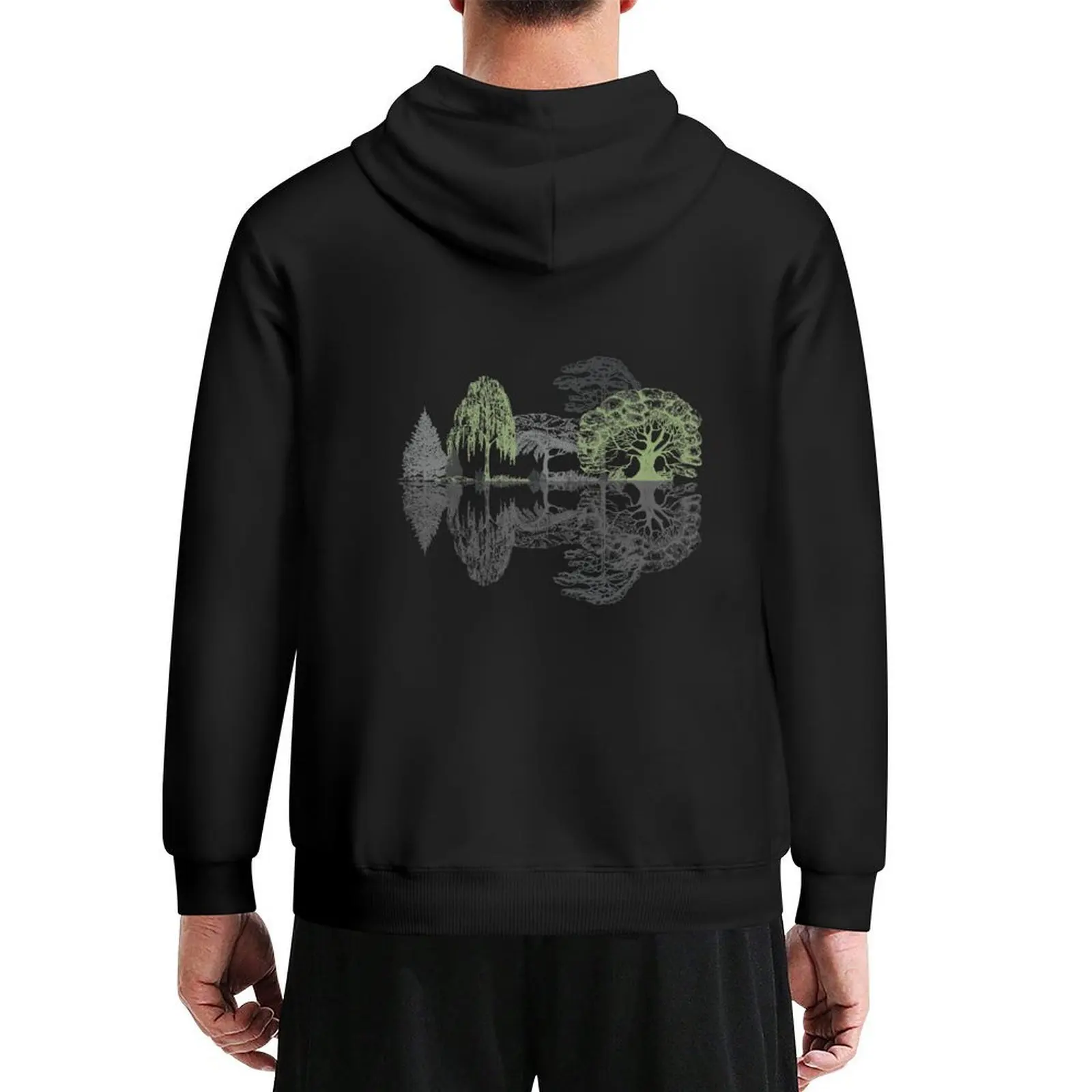 

Forest Reflection Nature Trees Woods Hoodie anime clothes mens clothing men's clothing korean clothes hoodie men