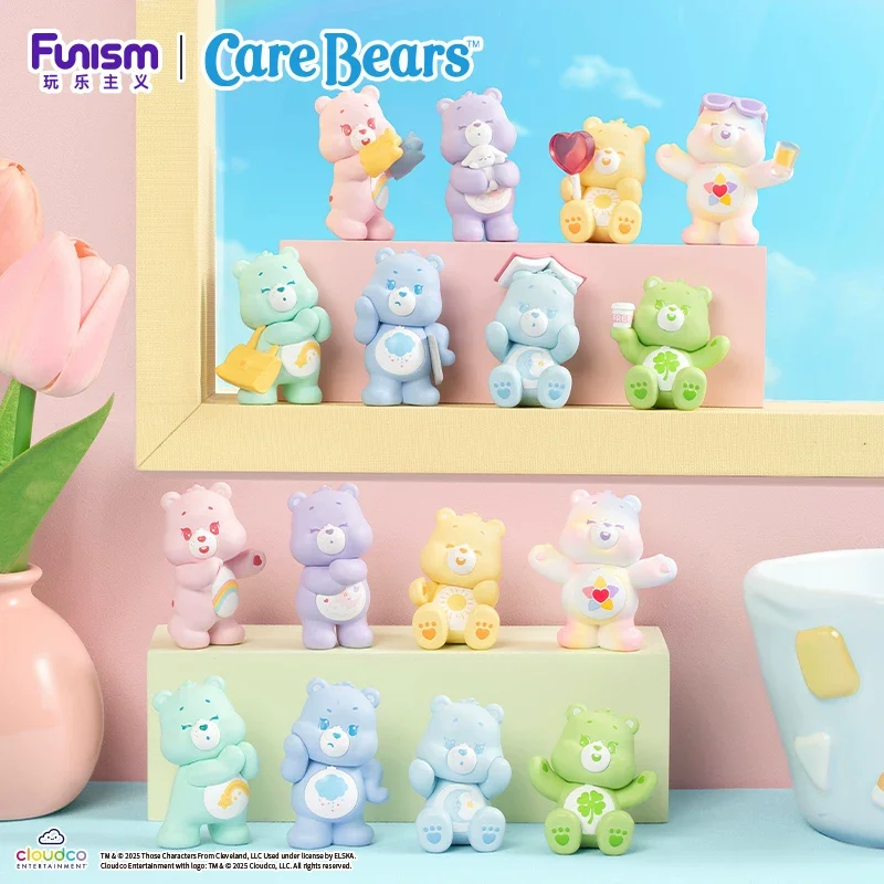

Funism Cares Bears Soft Glow Daily Series Mystery Blind Box Gifts Toy Model Anime Figures Collect Ornaments