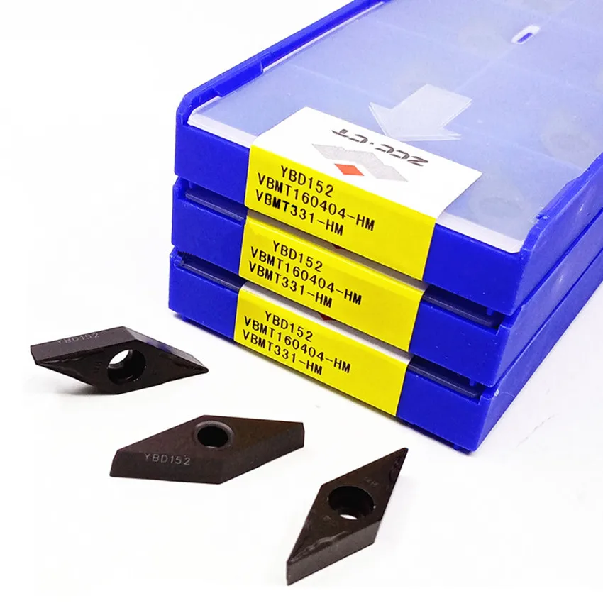 

VBMT160404-HM YBD152/VBMT160408-HM YBD152/VBMT160412-HM YBD152 VBMT331 VBMT332 VBMT333 ZCC.CT CNC carbide inserts 10pcs/box