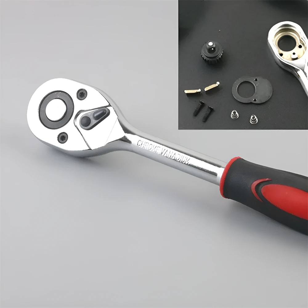 Imagem -02 - Garagem Repair Tool Kit Chave Soquete Grupo Metric Impacto Sockets Ratchet Spanner Kit Completo 12 Pcs Profissional