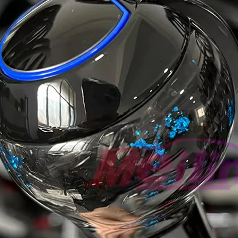

Blue forged carbon fiber shift knob for Audi A3 S3 RS3 A4 A5 A7 A6, shift lever handle head for Golf 7 7.5 GTI