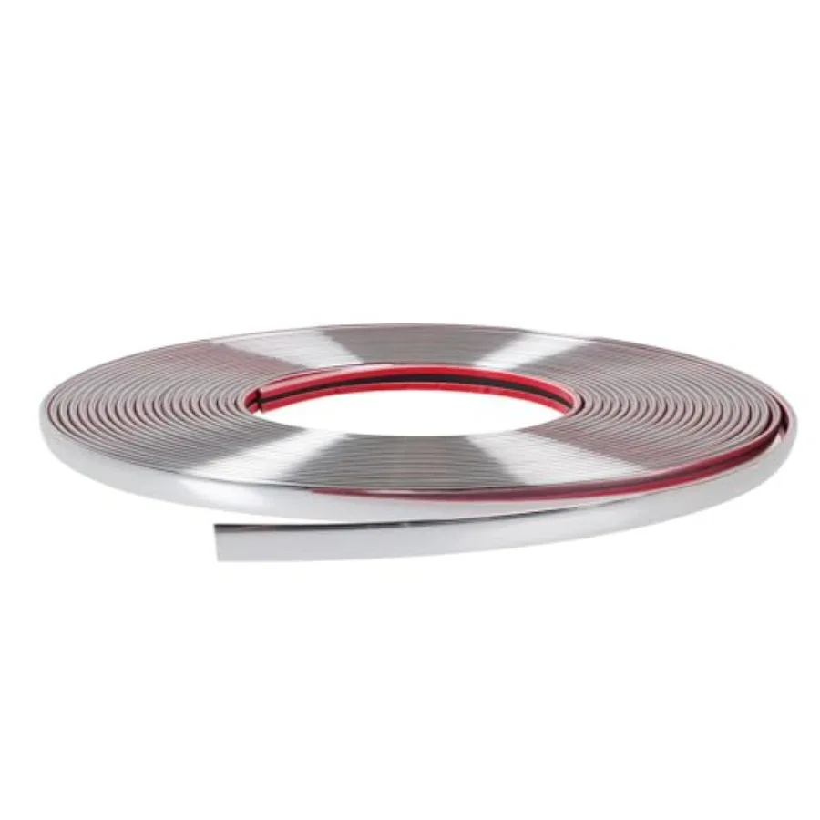 

Automotive Chrome Trim Molding 0.25 inch Wide DIY Moulding Trim Strip Line Decoration for Car or Truck Door Window Side Scratch