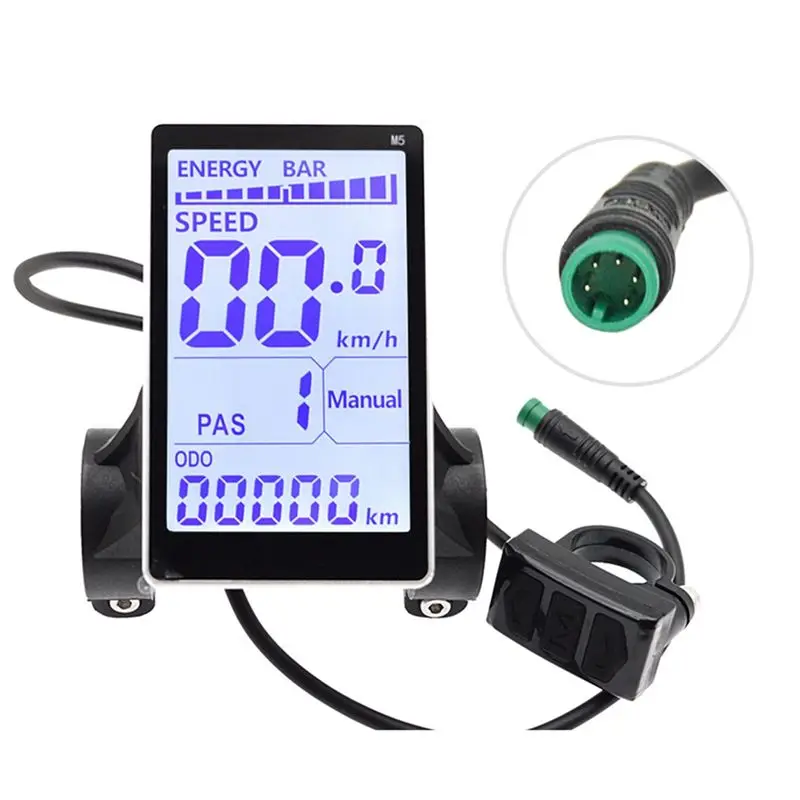 

A66P-Universal Electric Bike LCD Display Screen E-Scooter M5 Panel Electric Bike LCD Meter For Mountain Bikes And E-Bike Part