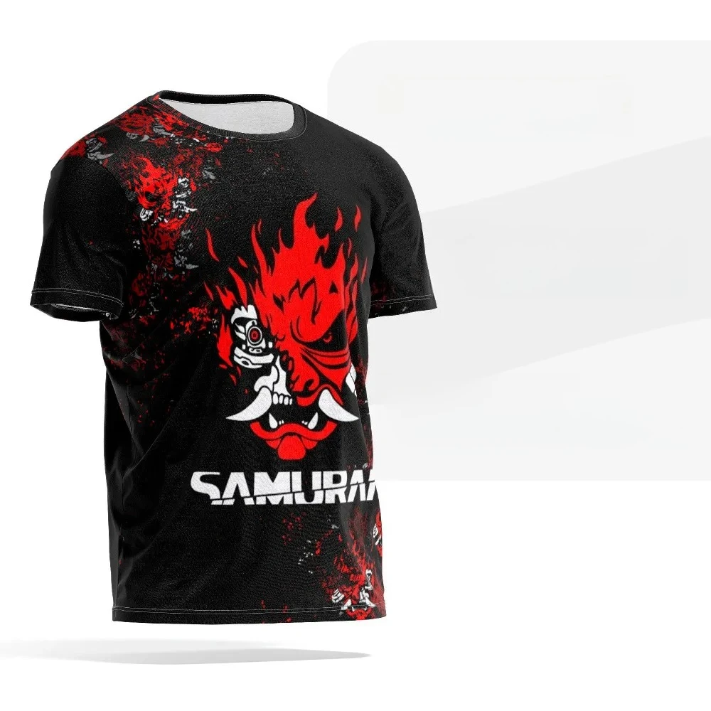 

3d Cartoon Cartoon Ghost Mask Interesting Handsome Printed T-shirt Breathable Comfortable Light and Fast Dry Sportwear