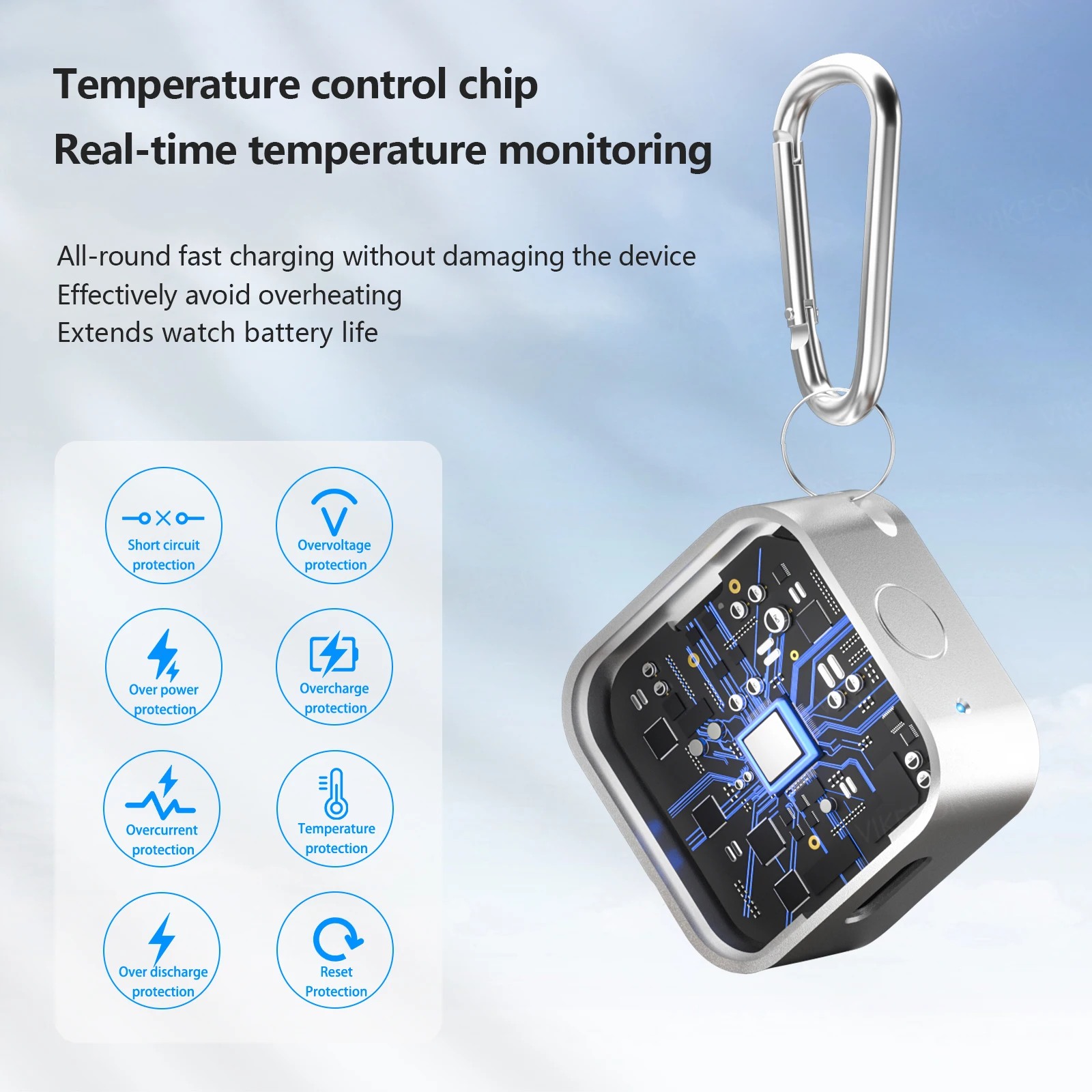 ساعة مغناطيسية محمولة شاحن لاسلكي 500 مللي أمبير في الساعة قوة البنك لسلسلة ساعات أبل 10 9 8 7 6 5 4 3 Ultra 2 SE قاعدة شحن سريعة #5