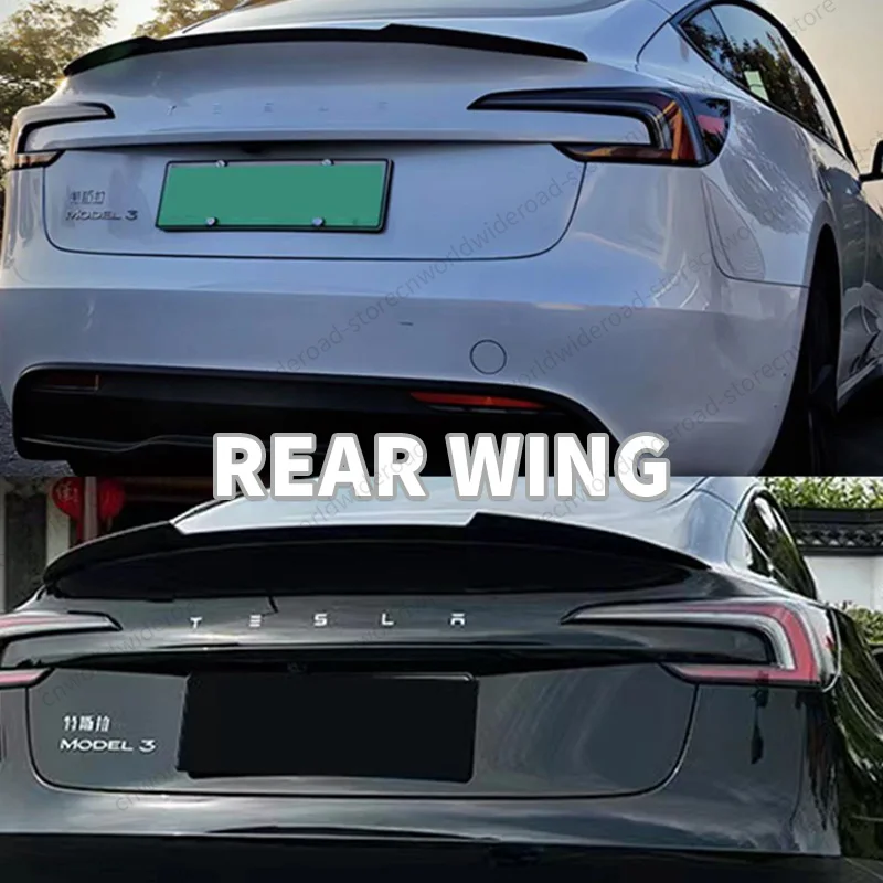 For Tesla AD Sport 2024 Model 3 Highland BodyKit Spoiler Diffuser Tuning Exterior Auto Accesories Front Lip Side Skirt Rear Lip