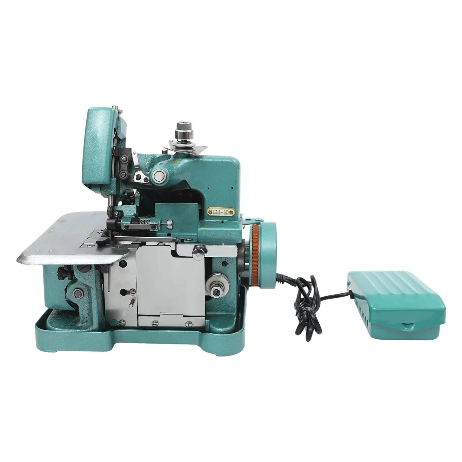 Machine à coudre surjeteuse électrique de bureau 150W avec pédale, 3000 points/min, largeur de surjet réglable de 2,5 à 3,5 mm