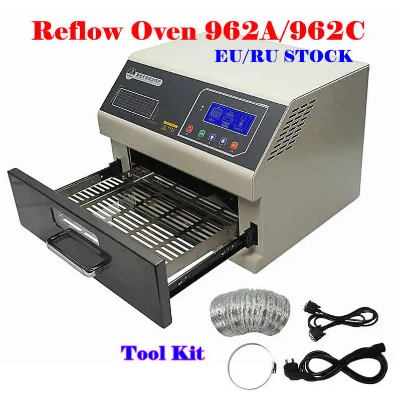 

LY 962A 962C BGA Reflow Soldering Oven Rework Station Infrared IC Heater Solder Machine For BGA SMD SMT Rework 2400W 1600W