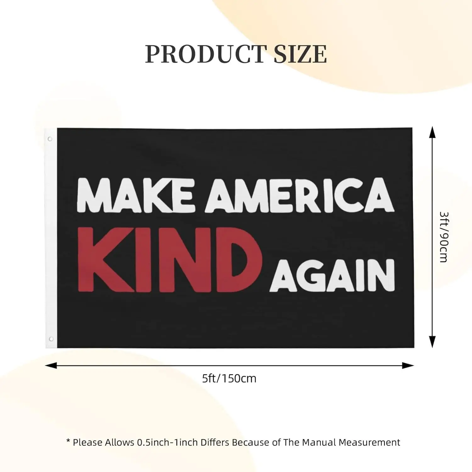 Flagicts 100% Polyester Make America Kind Again Flag