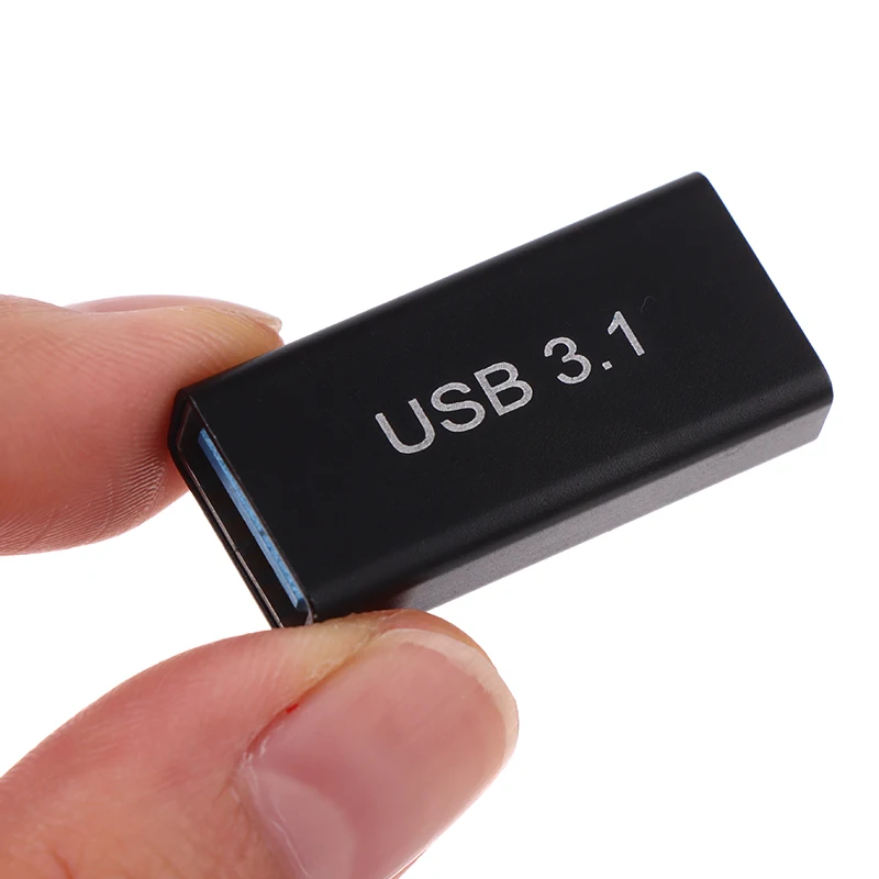 1Pc USB 3.0 Coupler Female To USB Type C Female Straight Converter Adapter Speed USB3.0 Type-C Extender Connection Converter