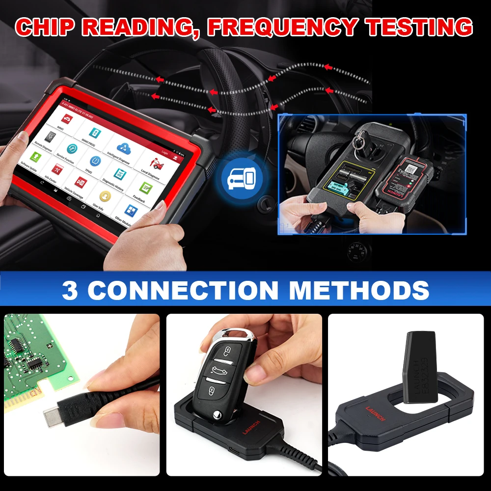 New LAUNCH X431 Key Programmer x 4 Keys Set IMMO Programming Tools Work With X431 PAD V/ IMMO ELITE/IMMO PLUS /PROG 3