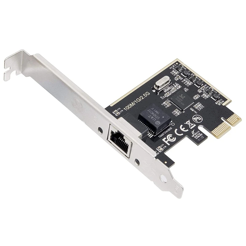 

Сетевая интерфейсная карта RISE-2,5 Gigabit Ethernet PCI Express PCI-E, 10/100 Мбит/с, RJ45, стандарт локальной сети