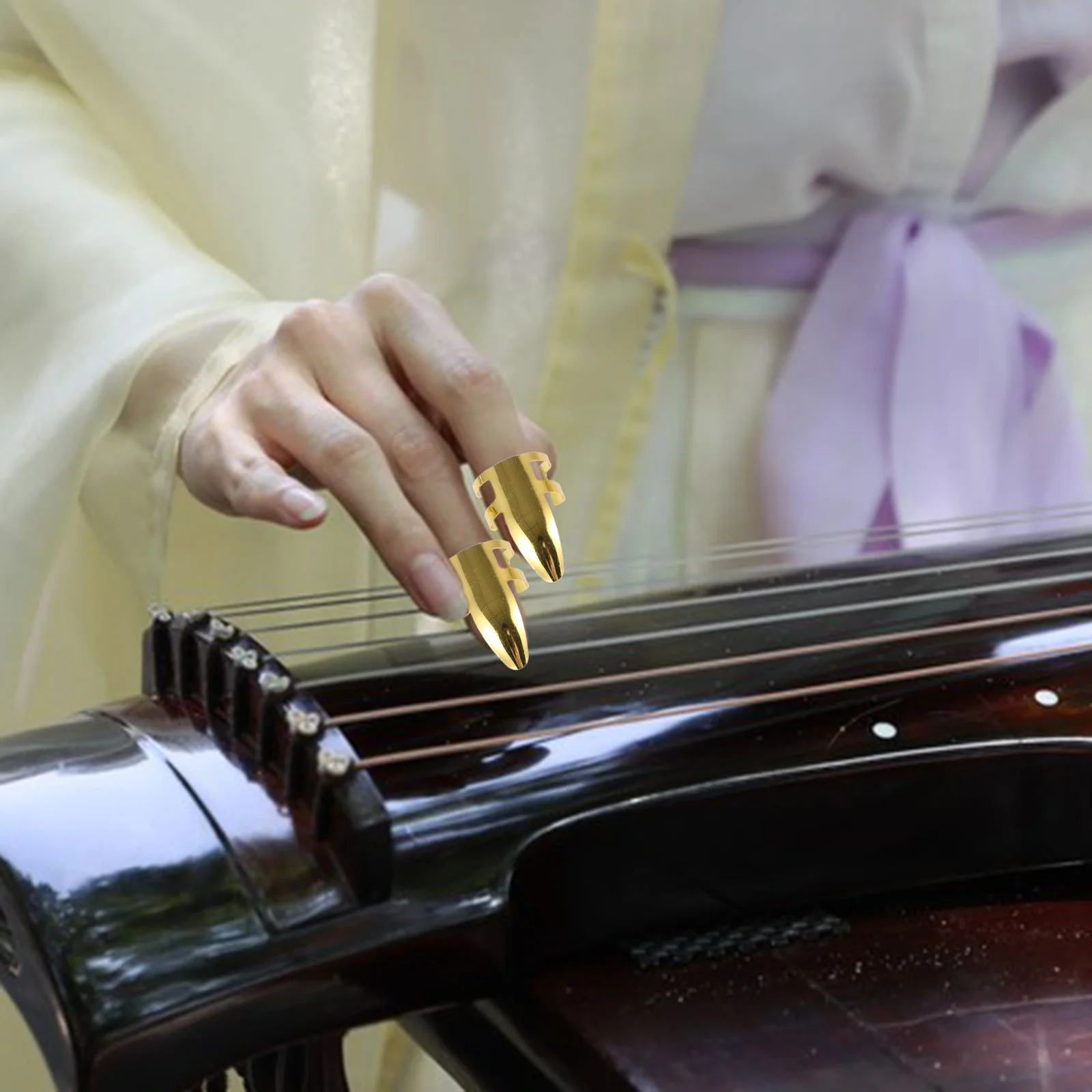 

1 комплект, 1 комплект, металлические медиаторы, регулируемые медиаторы для большого пальца для гитары, акустическая гавайская гитара, банджо, тренировочный инструмент, игра на гитаре