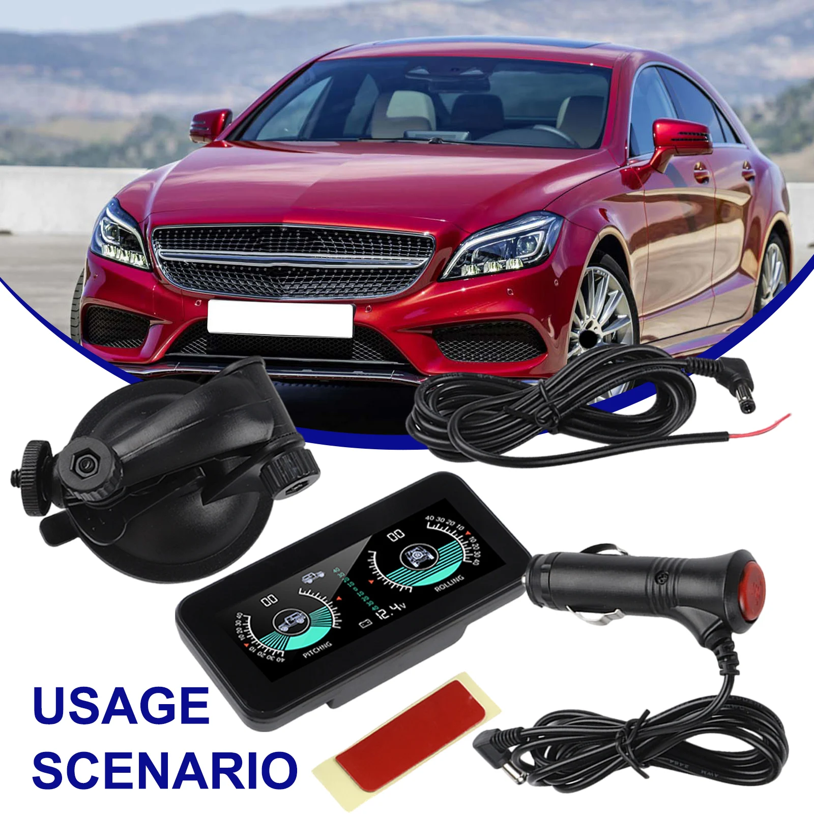 Off-road Car Digital Inclinometer Guage Tilt Indicator Angle    Aaaaaaaaaaaaaaaaaaaaaaaa       Level Slope Meter