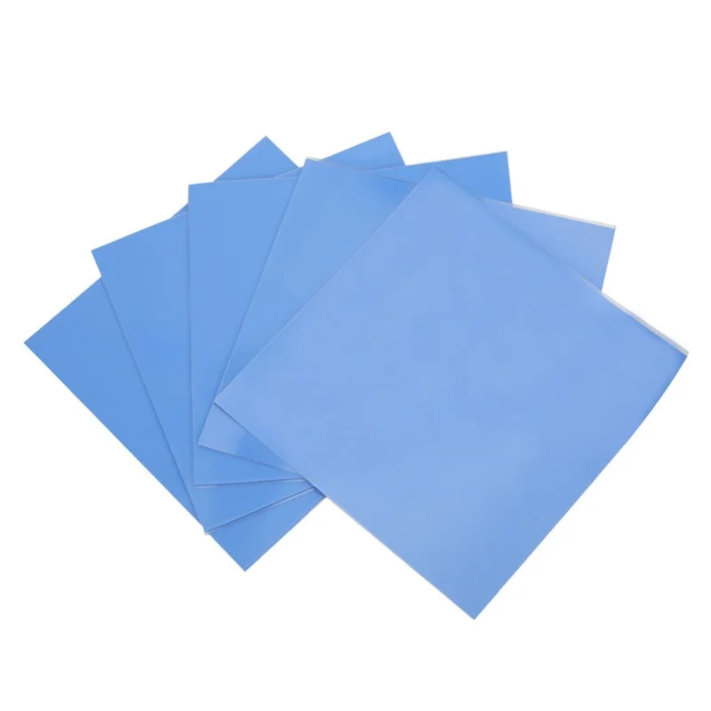 5 Pcs Silicone Thermal Conductivity Pad CPU GPU Heat Conduction Sheet 100x100x0.5mm 1.5w  M-K