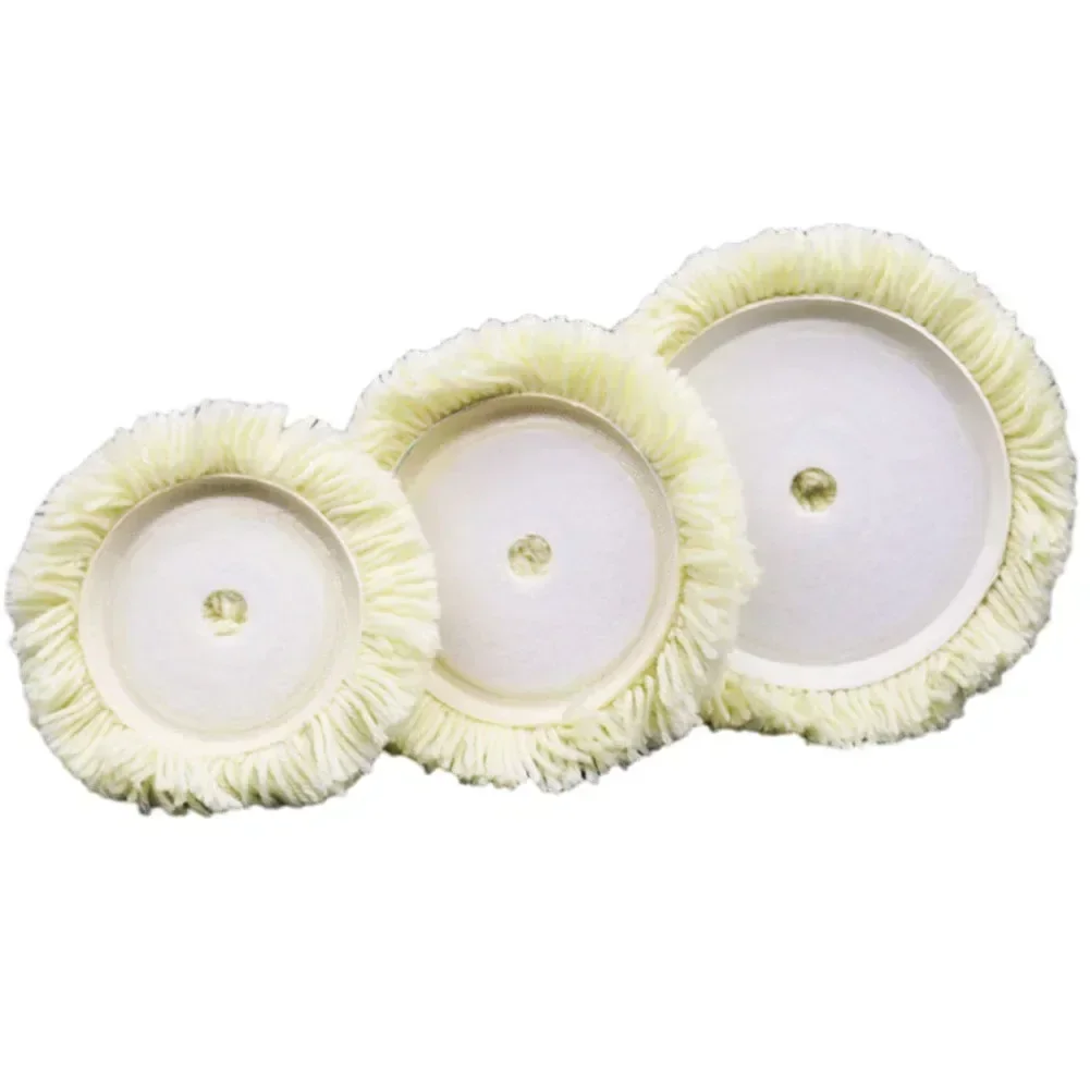 

3pcs 5/6/7 Inch Wool Polishing Pads Car Waxing Sponge Dis Buffing Pads Wool Disc For Car Paint Care Polisher Auto Washing Acces