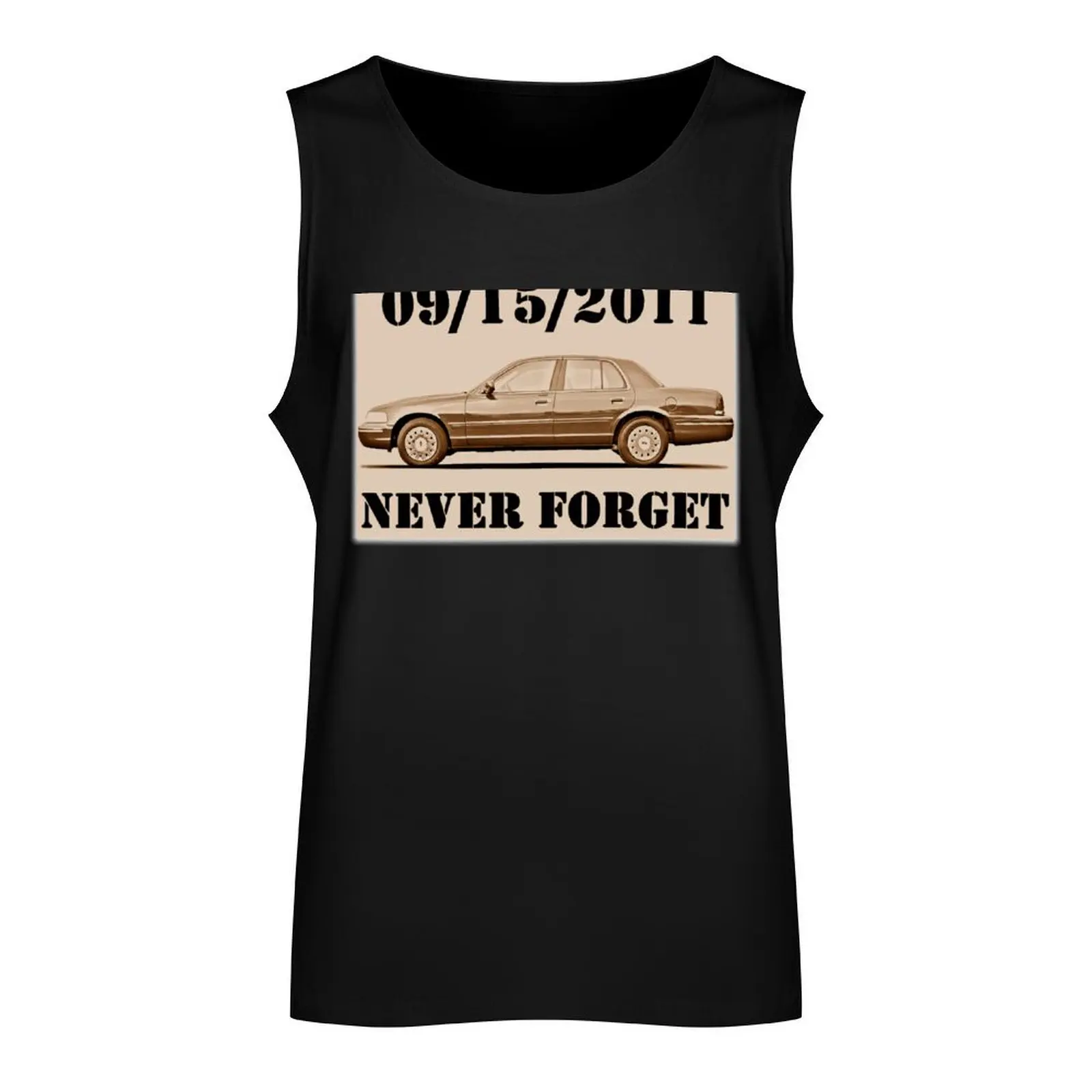 Crown Victoria In Memoriam Tank Top men clothing gym t-shirts man