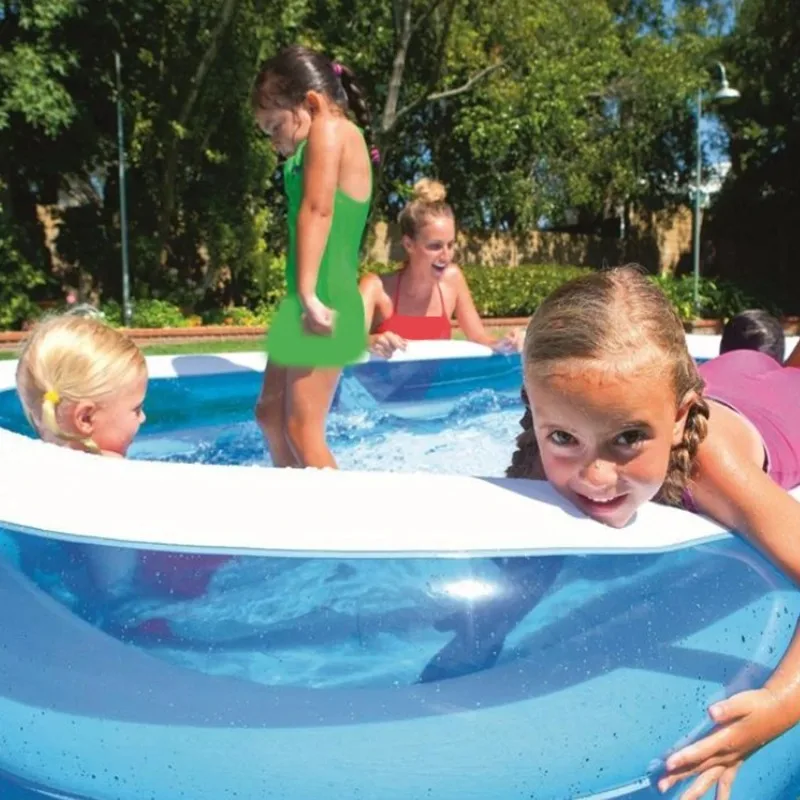 Aufblasbarer Pool, 2 m, 2,6 m, große Familien-Schwimmbäder, abnehmbarer Garten, Hinterhof, Spiele im Freien, Wasser-Party-Spielzeug für Kinder und Erwachsene, Baby