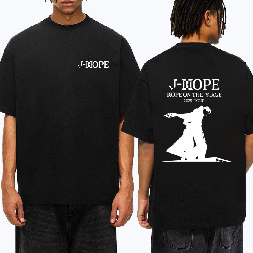 

Hot Fashion J-Hope on the Stage Concert Oversized t-shirt 100% Cotton Men Women Printed Crew Neck short sleeve vintage Tee shirt