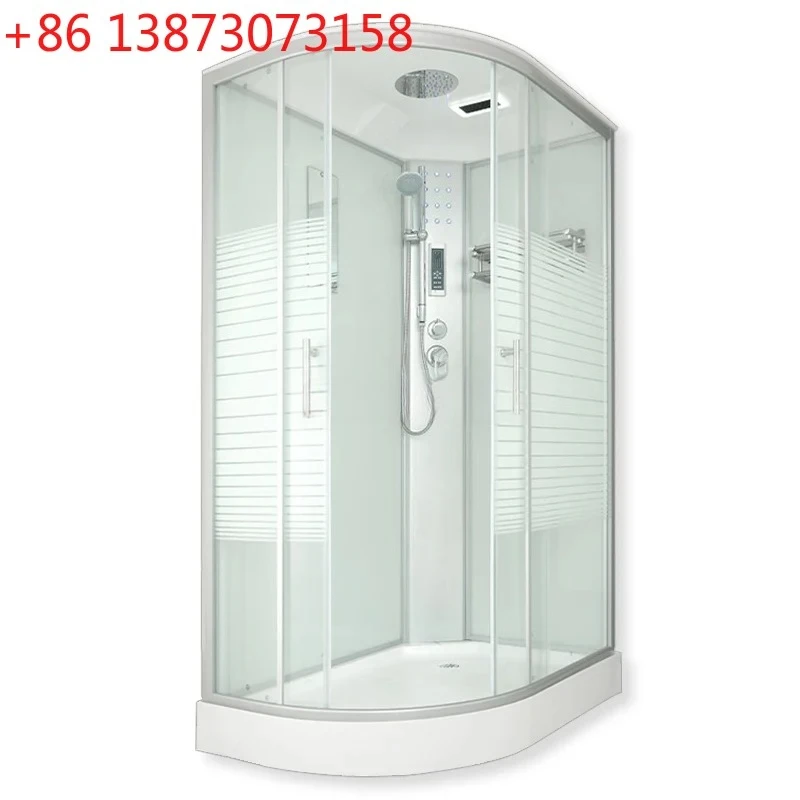Household integrated tempered glass simple bath room partition bath room bathroom shower bath