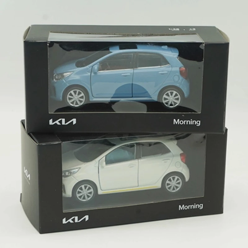 Original 1:38 KIA Morgen Legierung Rebound Auto Modell Statische Sammlung Dekoriert Urlaub Geschenke Spielzeug