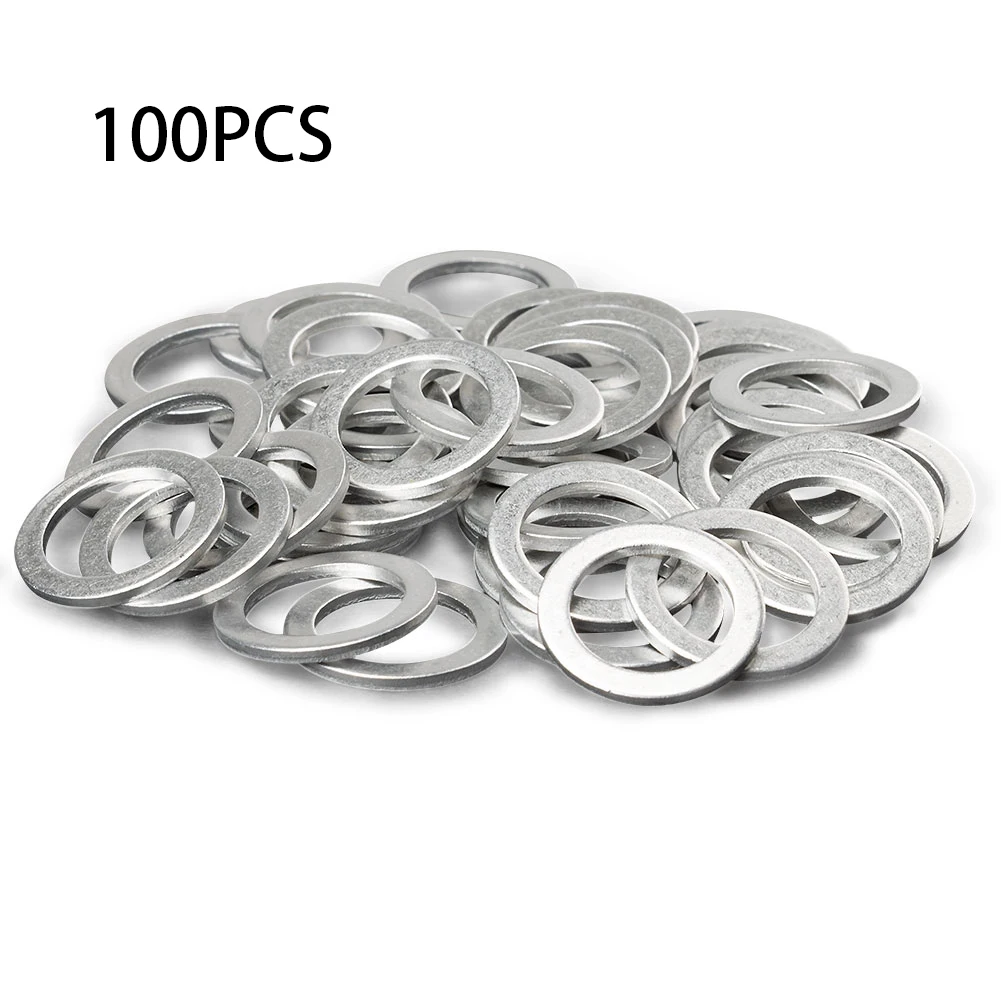 

100Pcs 9956-41-400 Oil Drain Plug Crush Washer Gaskets For Mazda M14 14x20x1.5mm Car Accessories 995641400